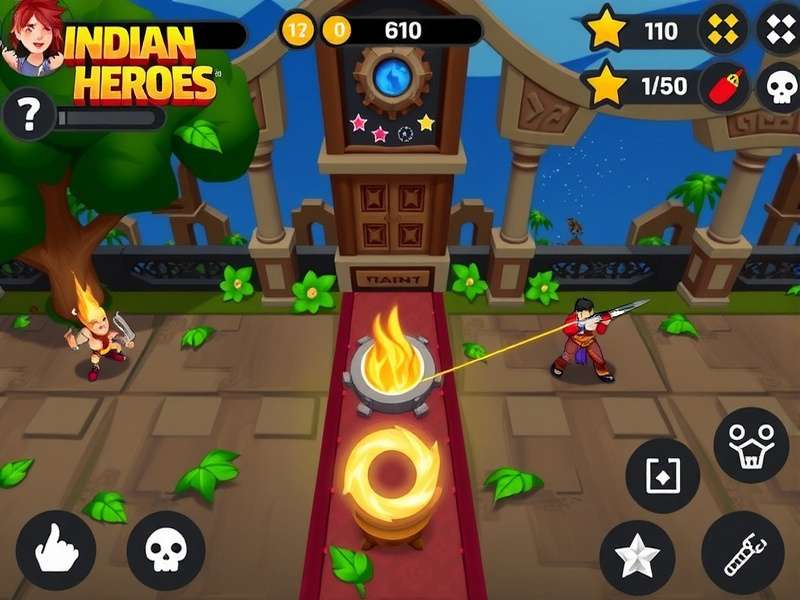 Indian Pixel Heroes Game Screenshot